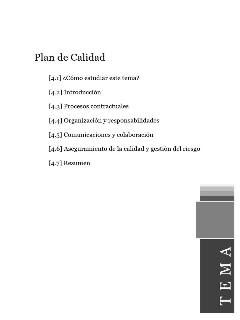 Plan de Calidad | PDF
