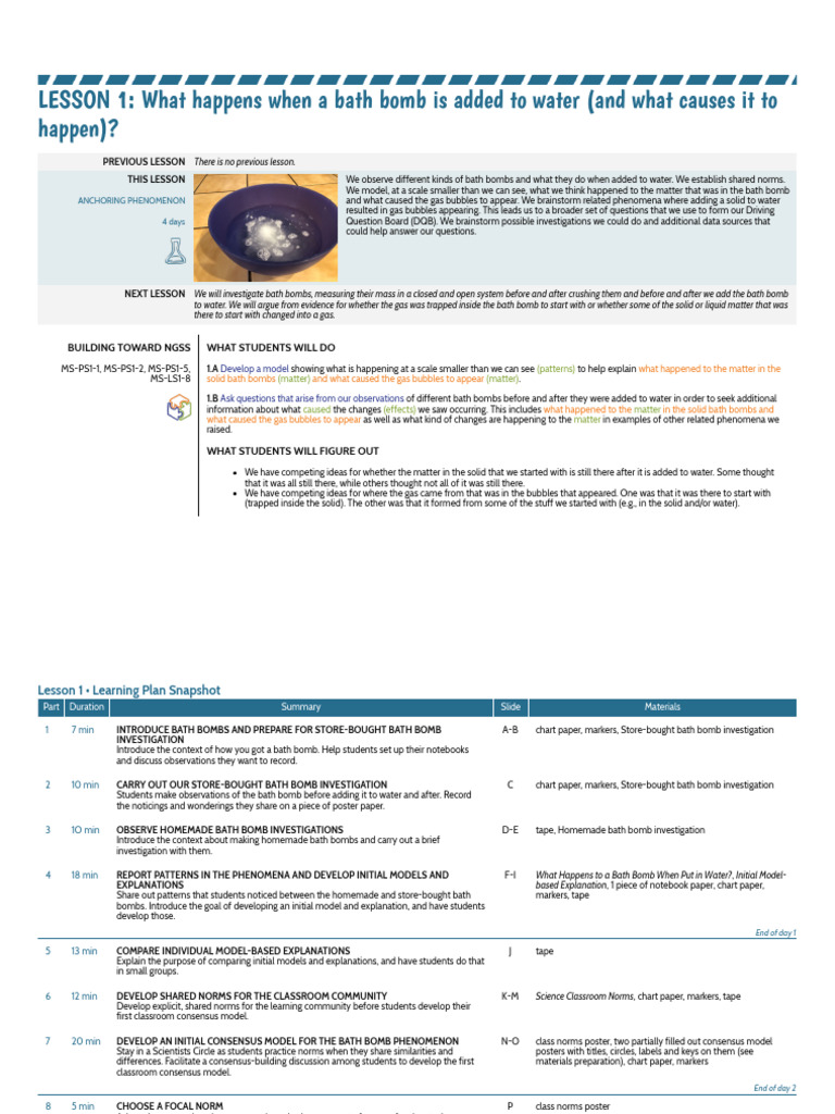 7.1 Lesson 1 Teacher Edition | PDF