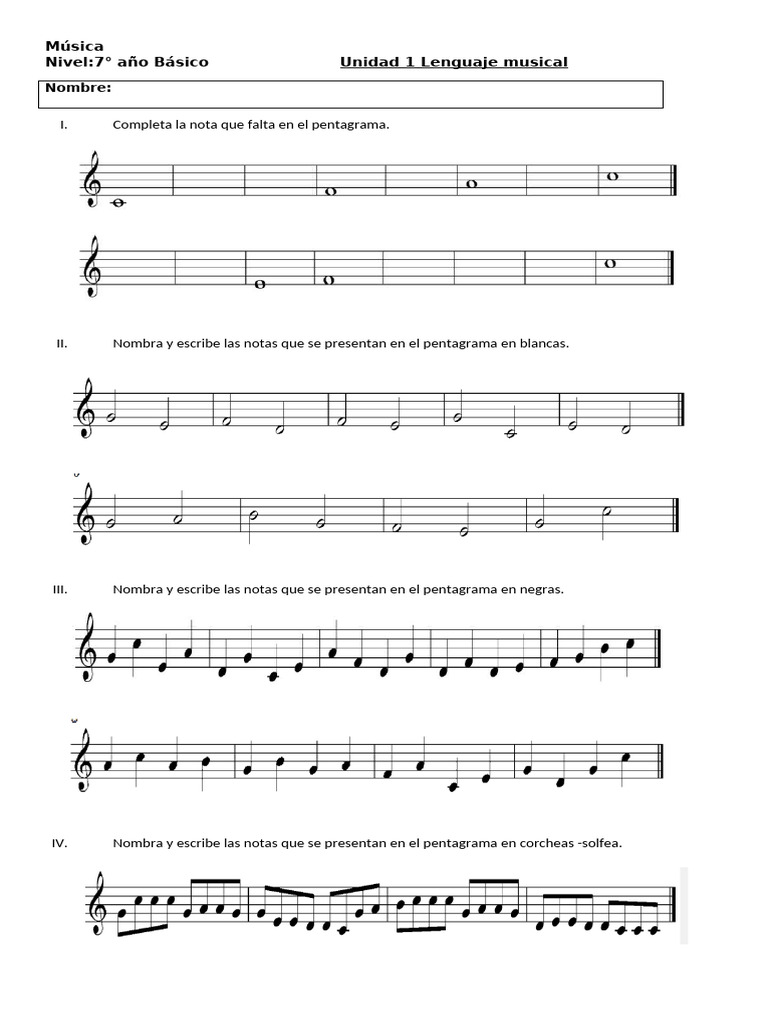 Guia notas musicales 7mo PDF