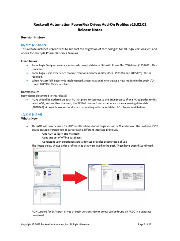 PowerFlex UDC AOPs Release Notes v15.02.02 | PDF