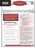 Actividad Integradora 1: Primera Guerra Mundial | PDF