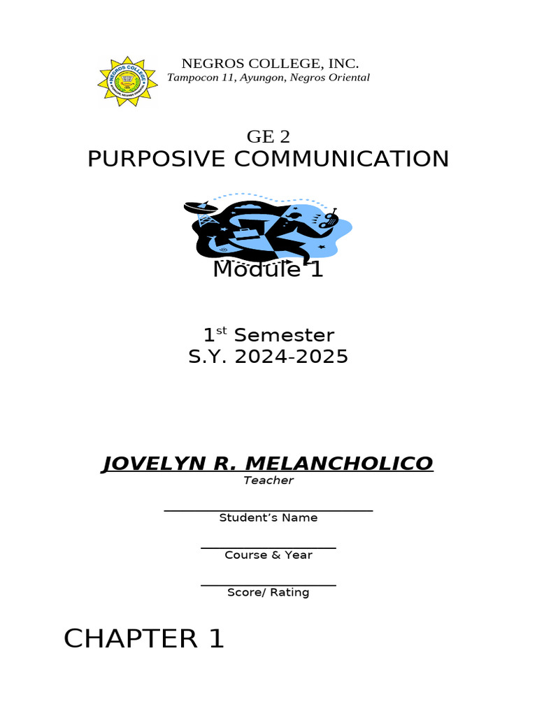 MODULE 1 A | PDF