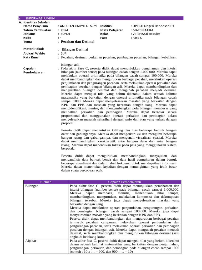 Bab 1 - 3 Matematika | PDF