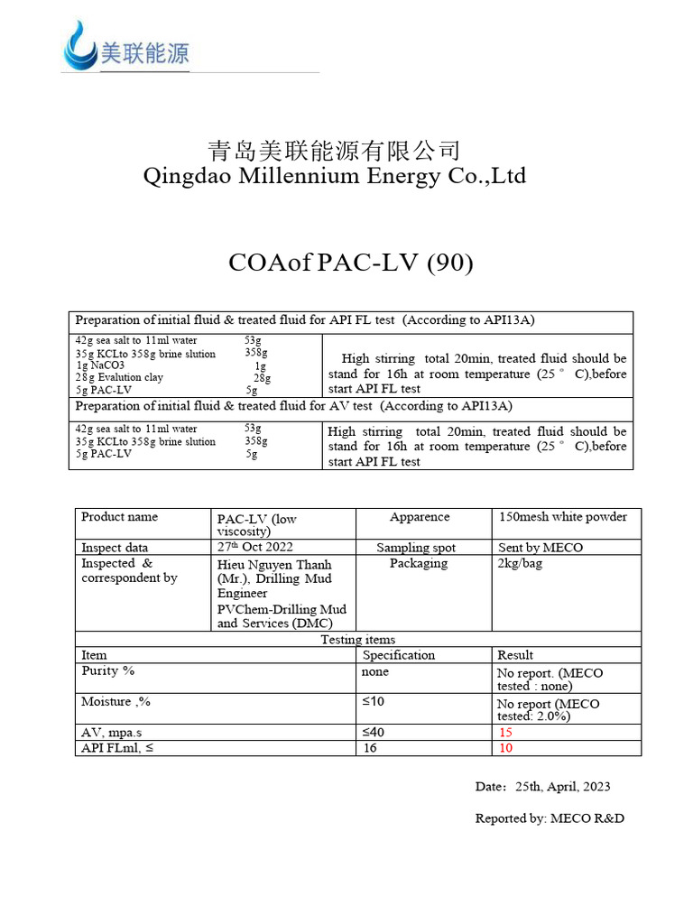 Coa Pac LV | PDF