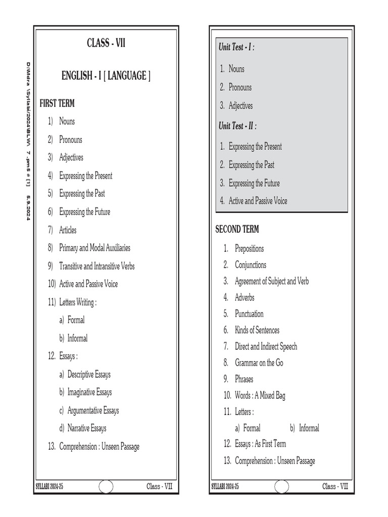 Class 7 | PDF