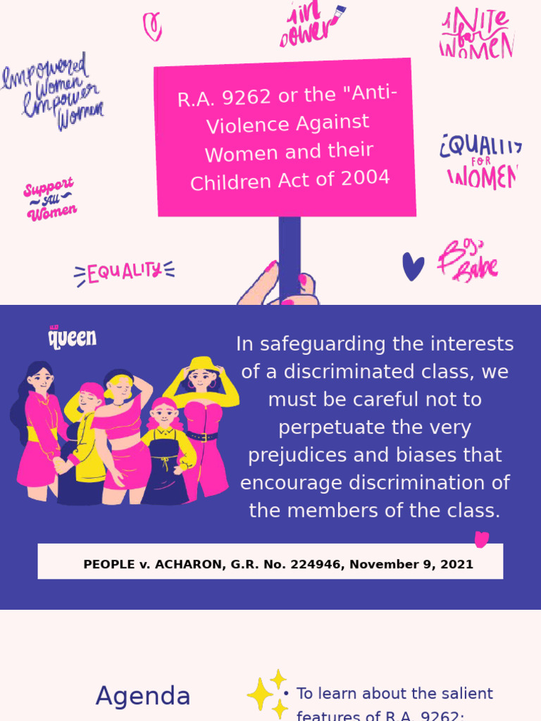 R.A. 9262 or The Anti Violence Against Women and Their Children Act of ...
