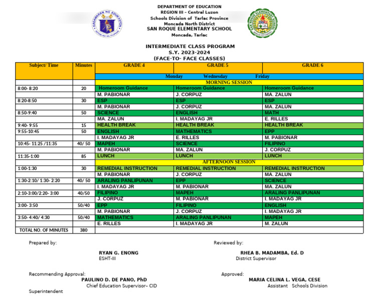New Intermediate General Class Program 23'24 | PDF