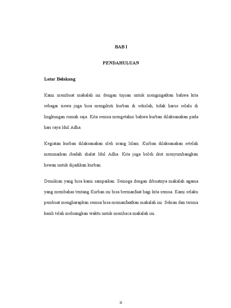 Makalah Kurban
