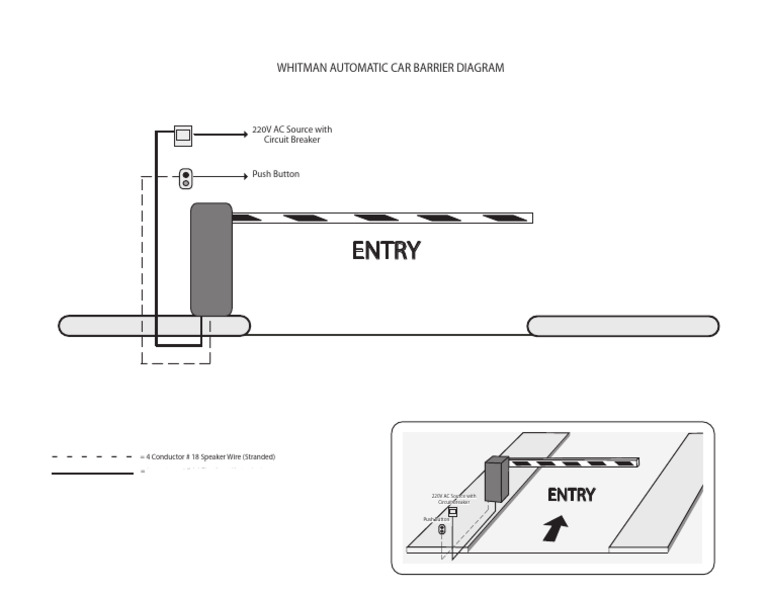 Whitman-Car Barrier Wiring Diagram Standard | PDF