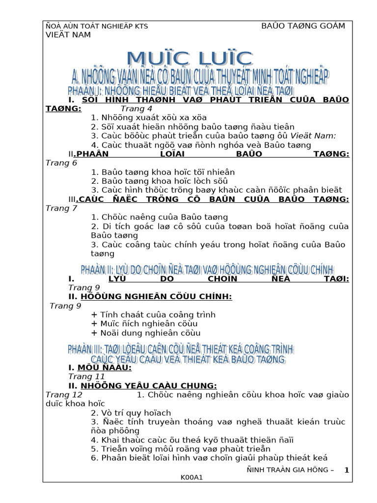 Thuyet Minh Do An Tot Ngiep Bao Tang Gom Hoa Dat - Viet Nam | PDF