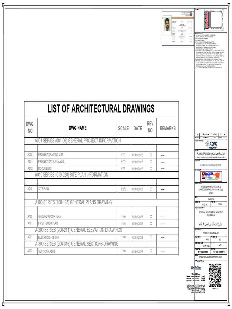 Adm Drawing - Stamped (9 - 12 - 2022) | PDF