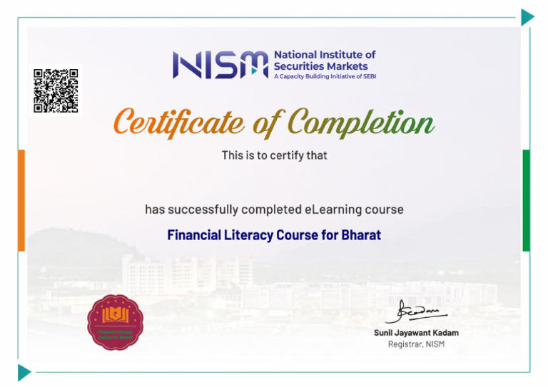 Financial Literacy For Bharat Financial Literacy Course For Bharat
