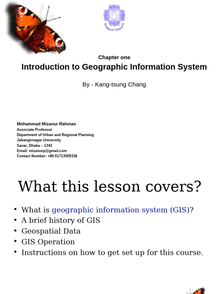 Lecture 01 Chap 01 GIS | PDF