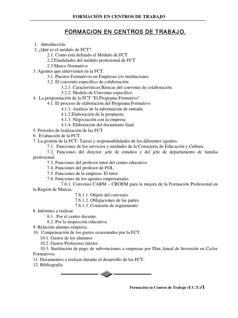 Formación en Centros de Trabajo | PDF | Maestros | Evaluación