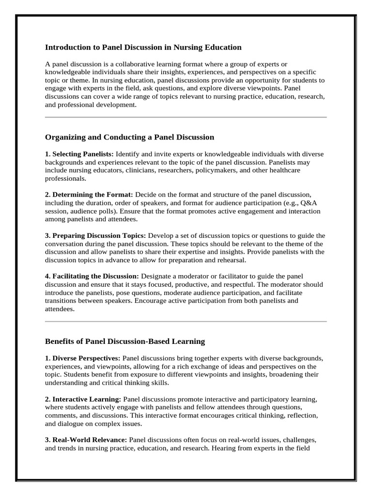 4 Panel Discussion | PDF