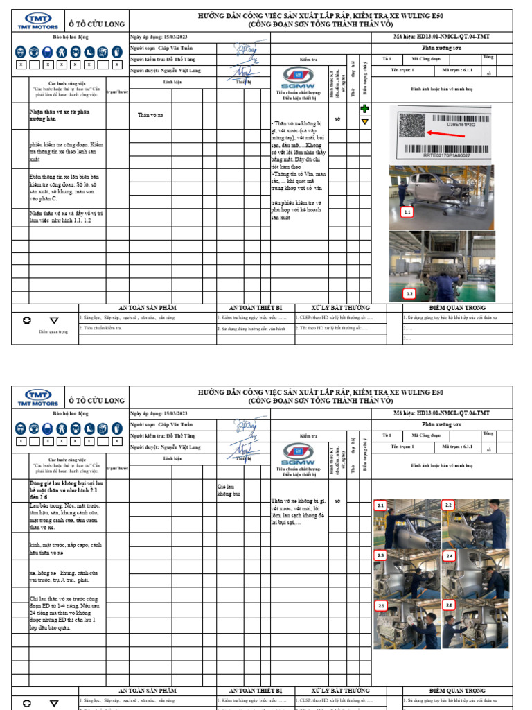 6. HDCV THÂN VỎ XE | PDF