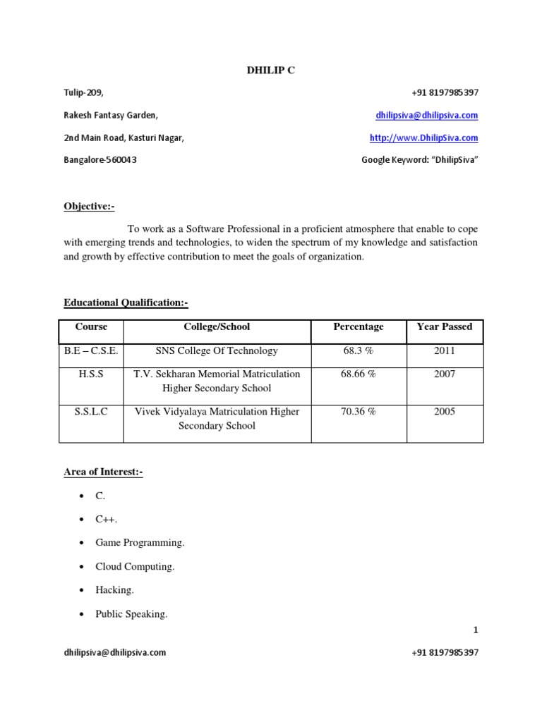 Dhilip C Tulip209, Rakesh Fantasy Garden, 2nd Main Road, Kasturi Nagar, Bangalore560043 +91