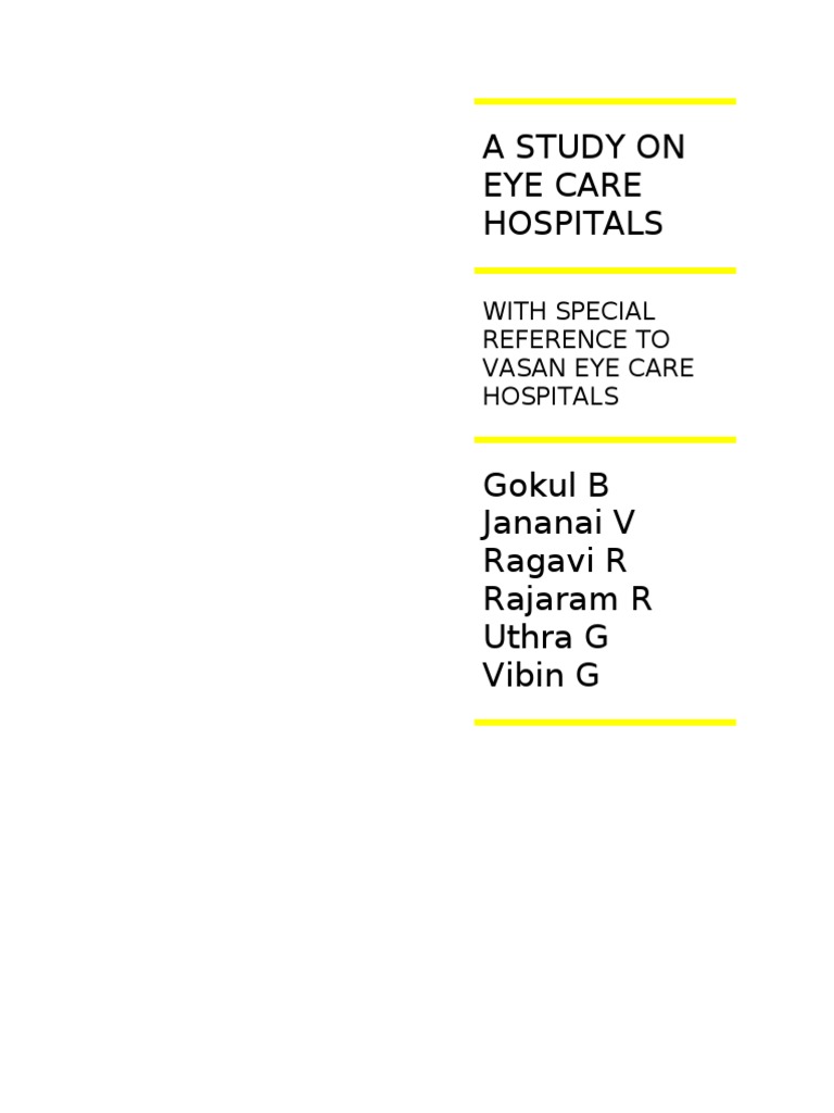 Vasan Eye Care PDF Human Eye