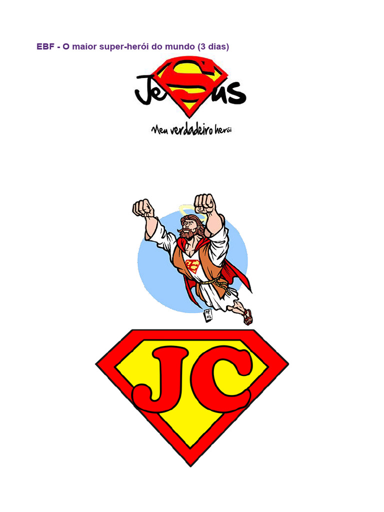 EBF - O Maior Super-Herói | PDF | Jesus | Religião e Espiritualidade, image size:768x1024