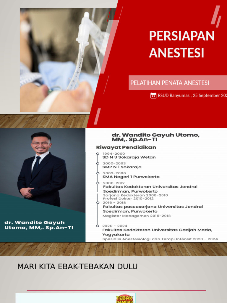 Persiapan Anestesi dan Intubasi | PDF | Self-Improvement | Wellness
