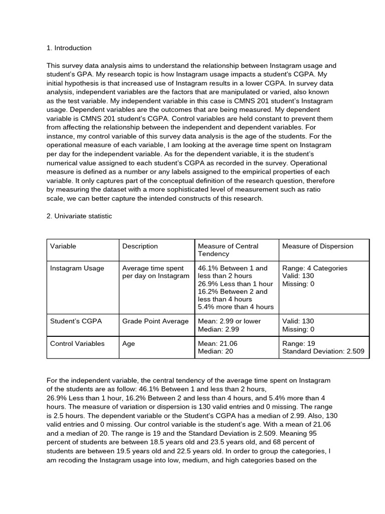 Survey Data Analysis | PDF