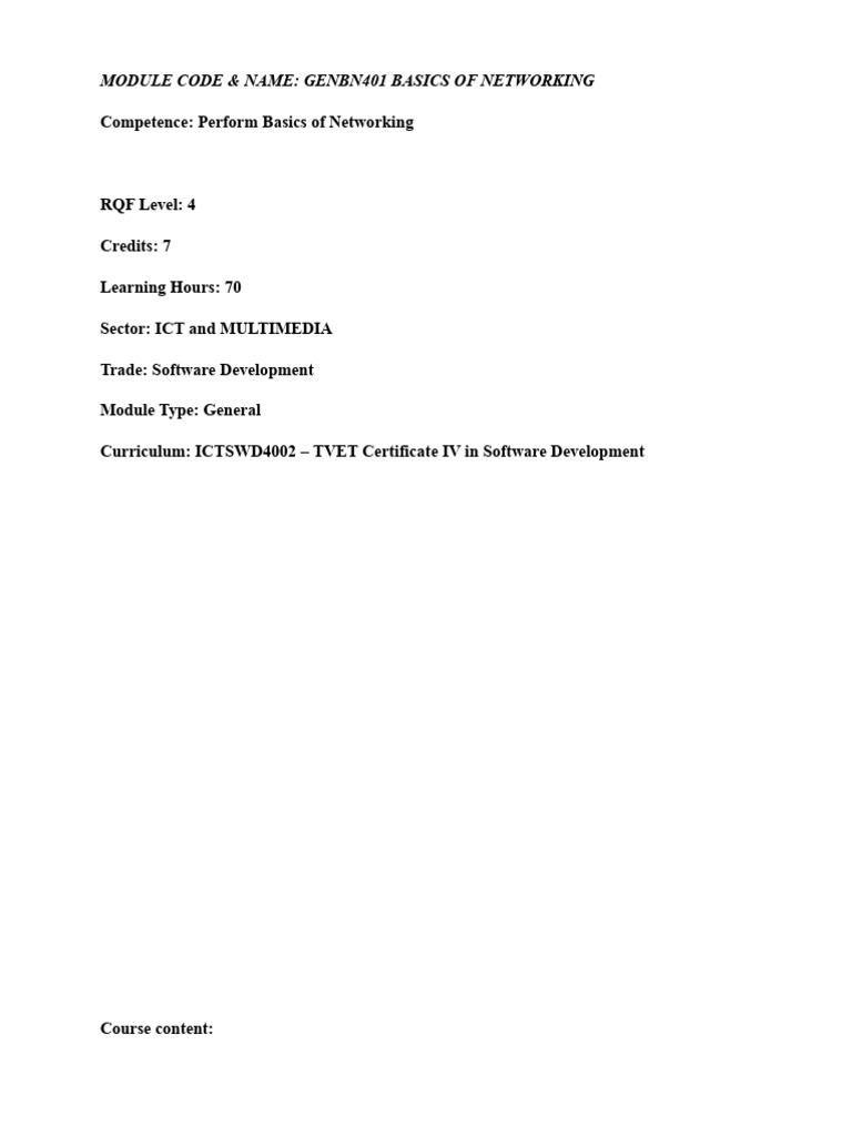 Network fundamentals unit 2 3 pdf