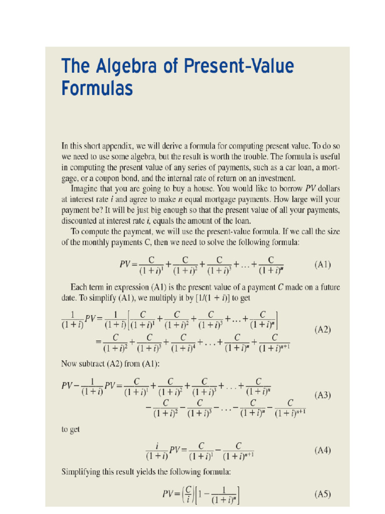 PV of An Annuity PDF