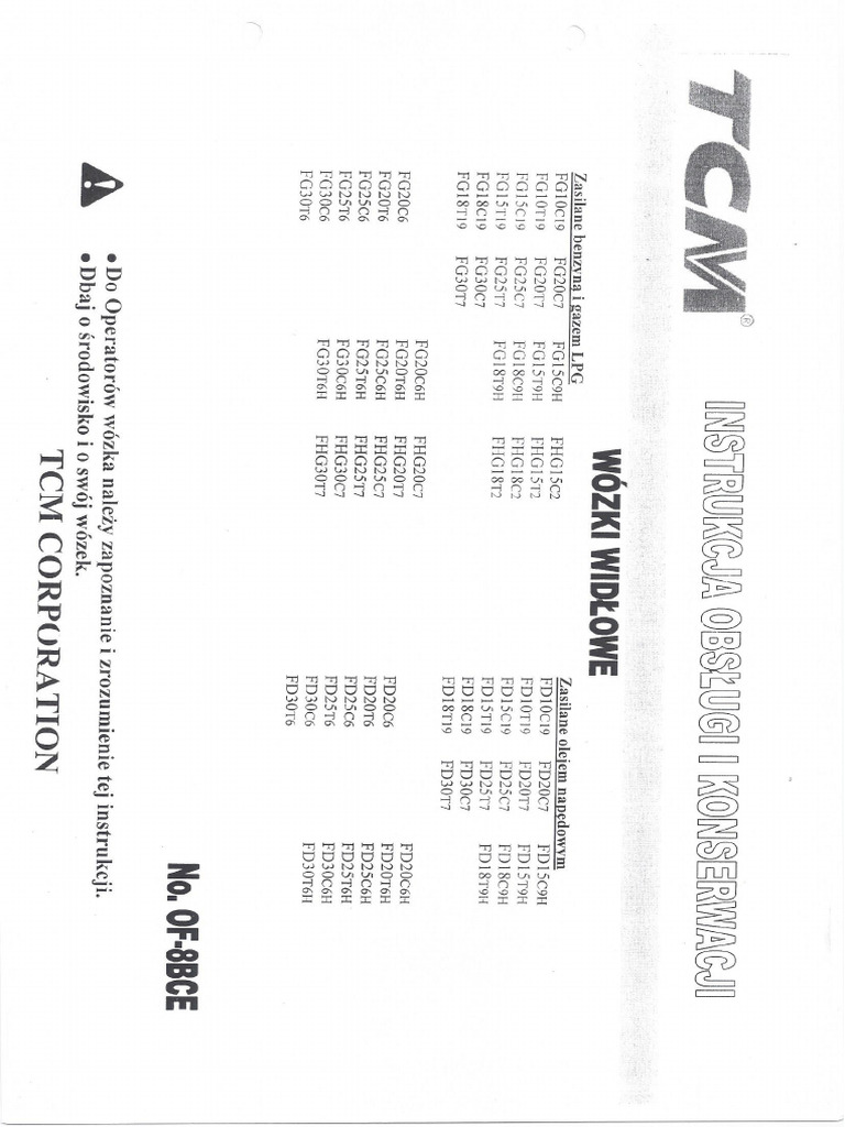 TCM Instrukcja Obługi | PDF