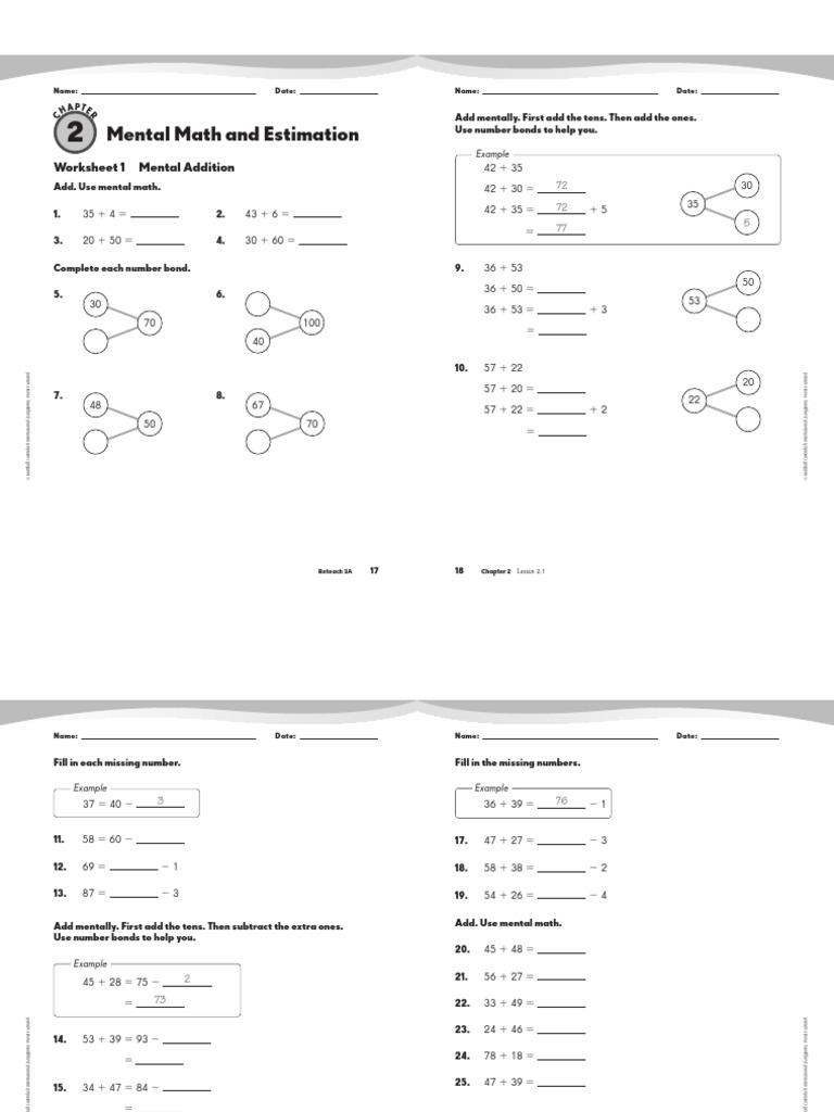 Grade 3 Homework Package Week1 | PDF