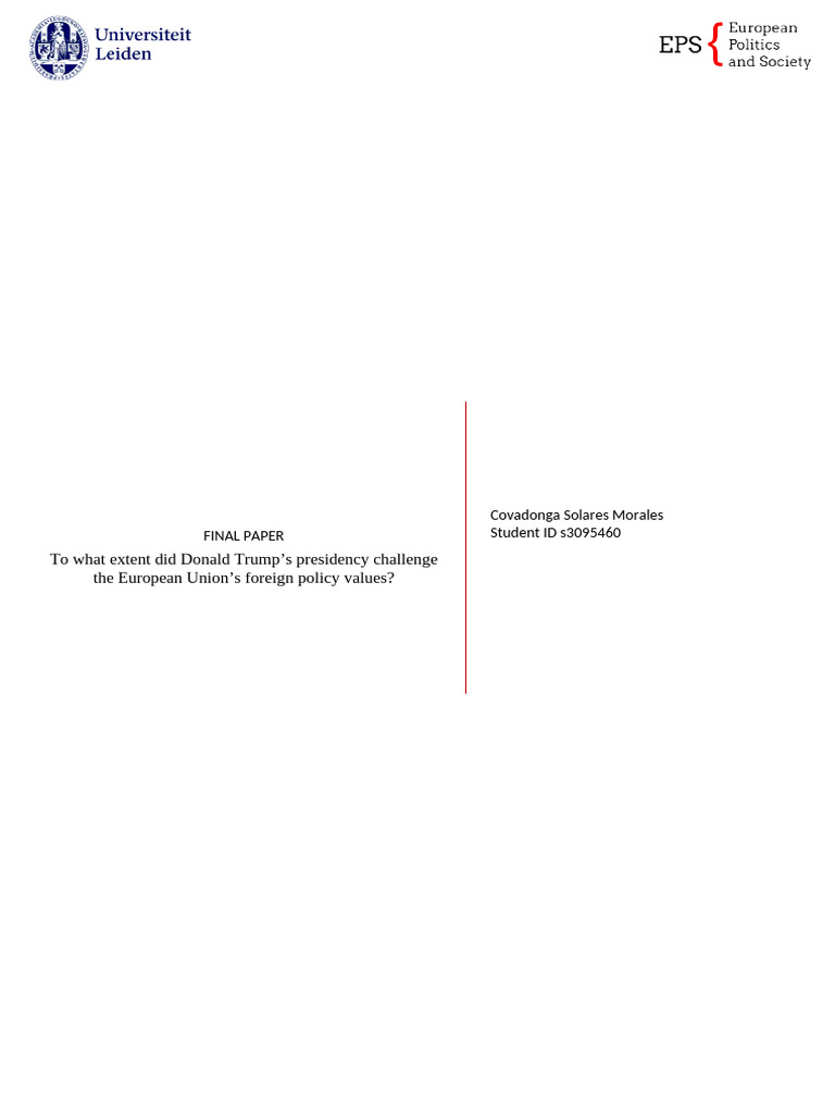 Eu External Relations | PDF