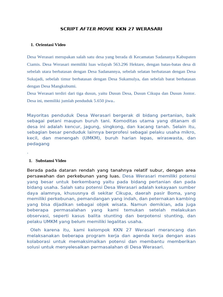 Mamat Edited Script | PDF