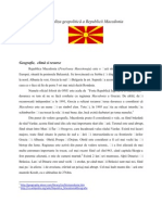 Analiza Geopolitic - Ă A Republicii Macedonia