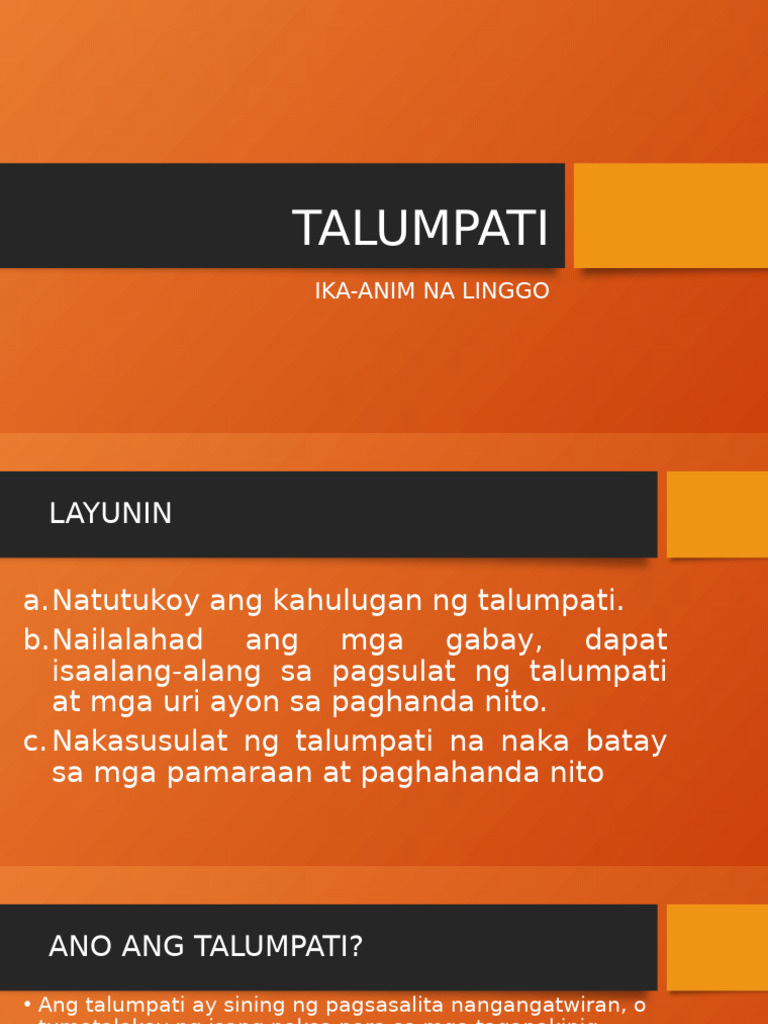 Talumpati | PDF