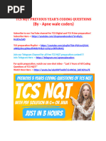 TCS NQT - Coding Sheet by Arsh - Sheet1 | PDF | Numbers | String ...
