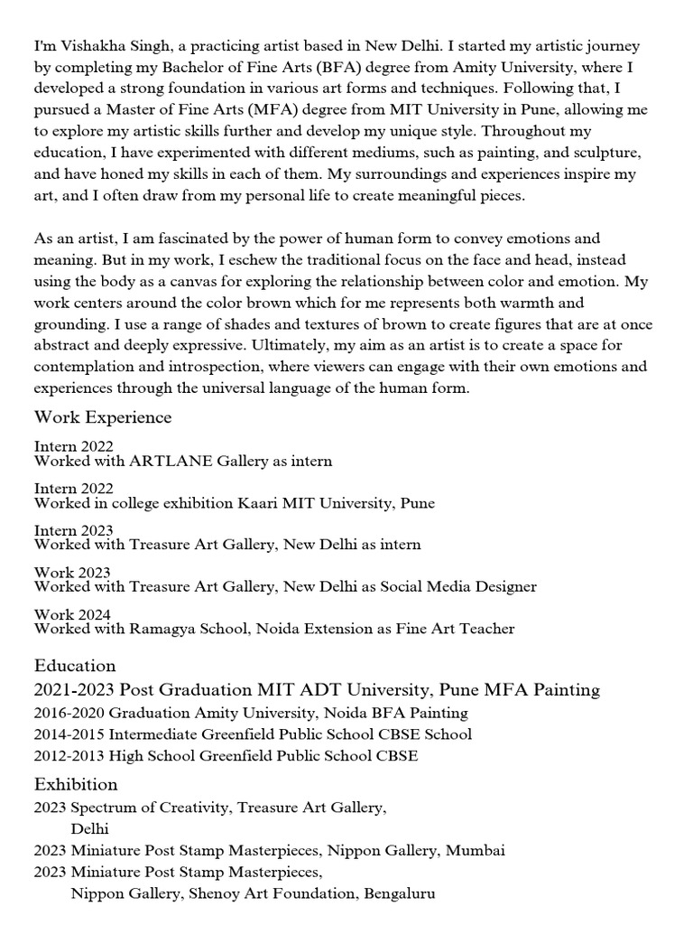 Vishakha Singh (1) | PDF