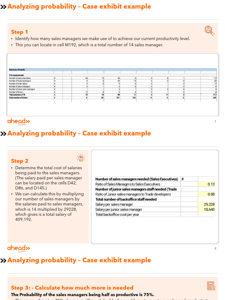 Probability Application To Case Exhibit - Solution | PDF