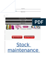 Stock Maintenance: Upload A Document