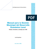 Manual Gestion Municipal Del Desarrollo Economico Local