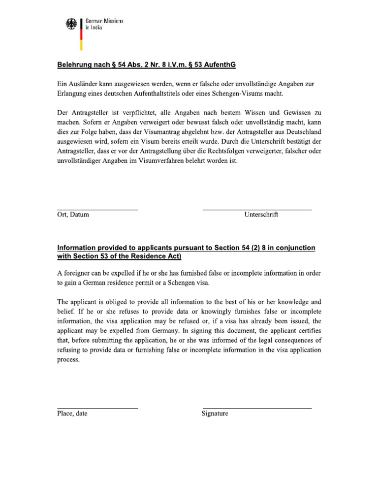Declarationformdeu | PDF