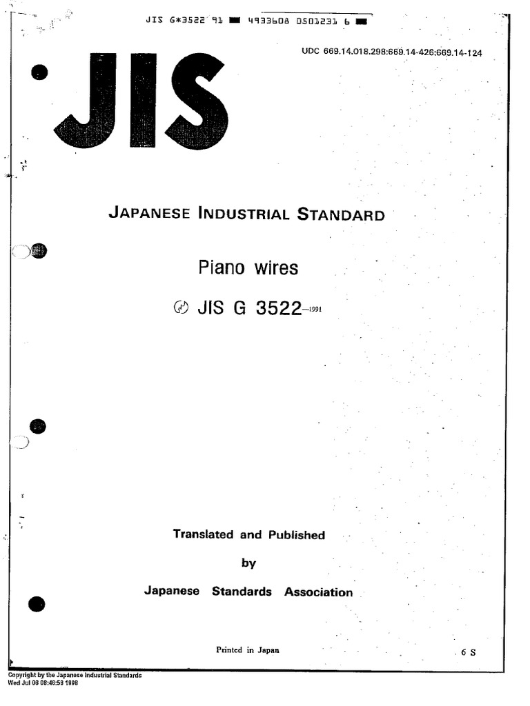 Jis g 3522 pdf