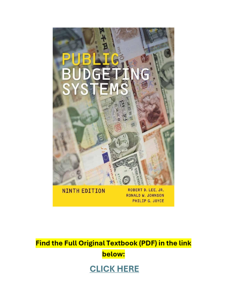Public Budgeting Systems Overview | PDF | Gross Domestic Product | Business