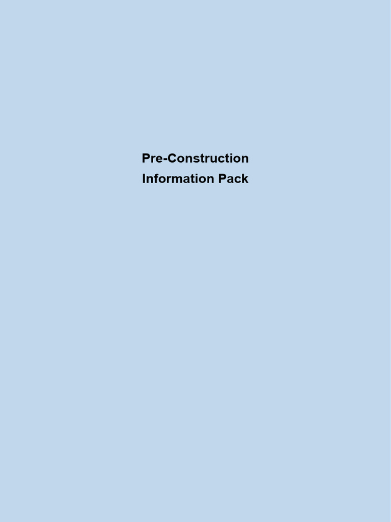 Section 03a. Preconstruction Info Pack | PDF