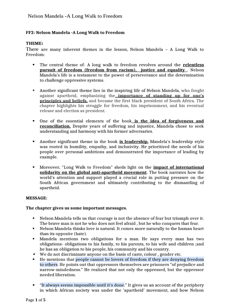 Nelson Mandela Pdf