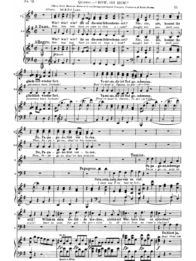 Quintet 2 La Flute Enchantée | PDF