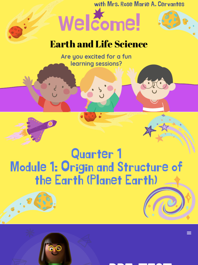 ELS Q1 M1 Origin and Structure of The Earth Planet Earth Lecture | PDF
