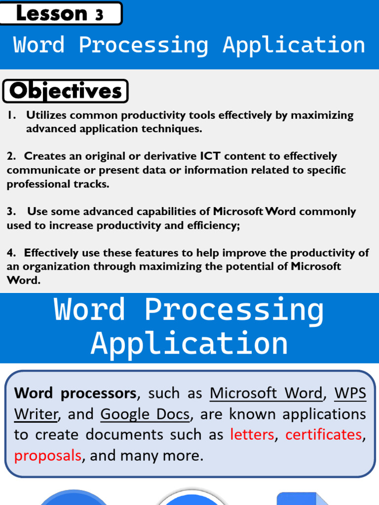 Word Processing Application | PDF