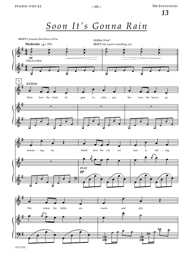 Soon It's Gonna Rain | PDF