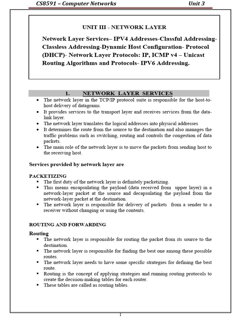 Unit 3 Notes | PDF