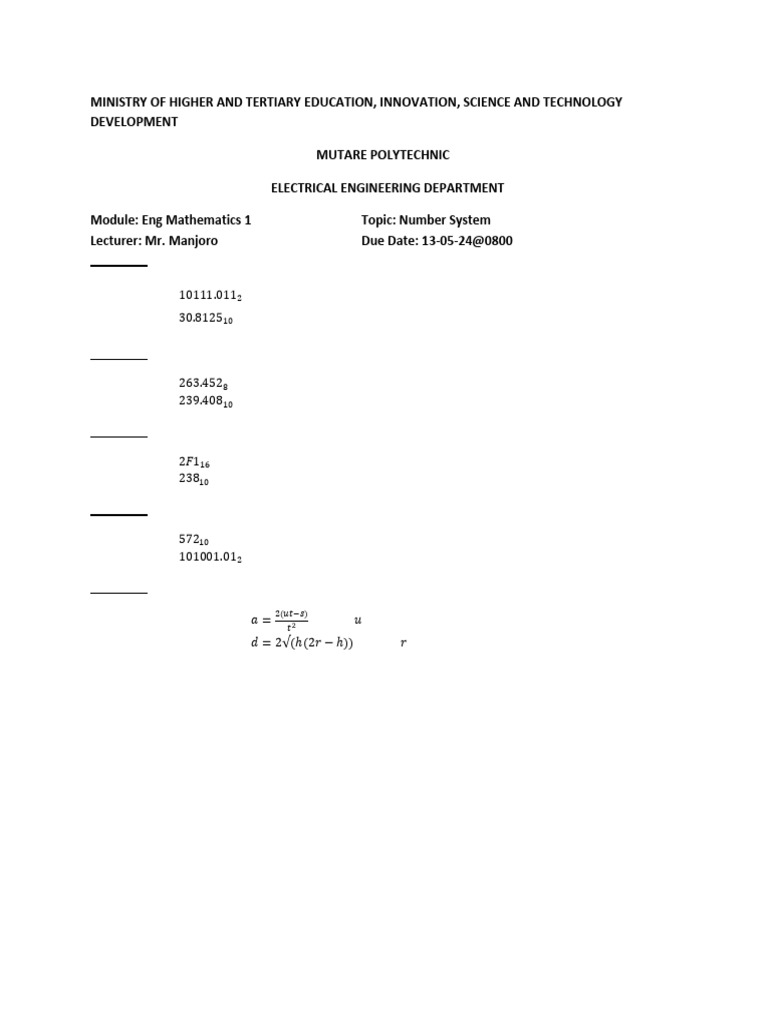 Number systems pdf