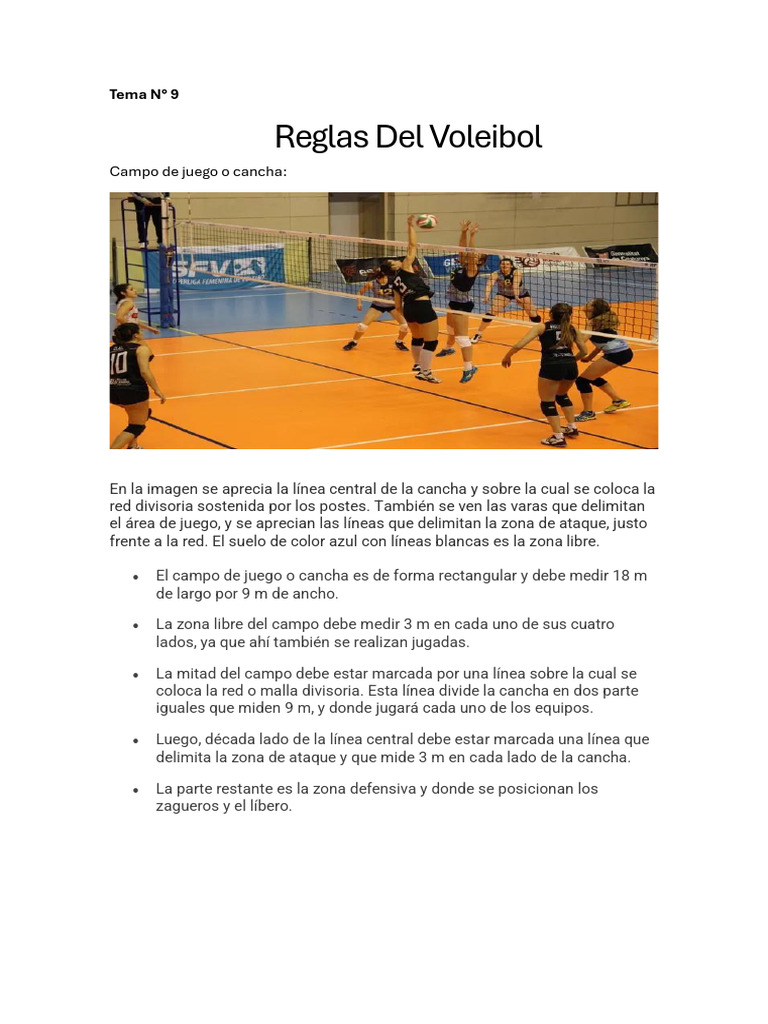 Reglamento Del Voleibol PDF - 1